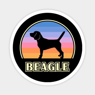 Beagle Vintage Sunset Dog Magnet